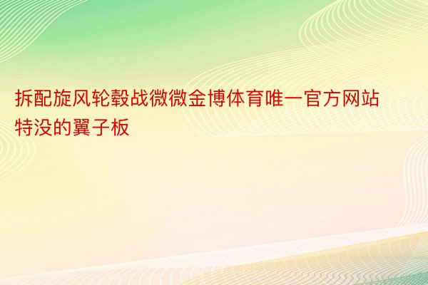 拆配旋风轮毂战微微金博体育唯一官方网站特没的翼子板