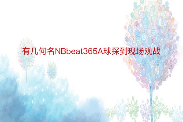 有几何名NBbeat365A球探到现场观战