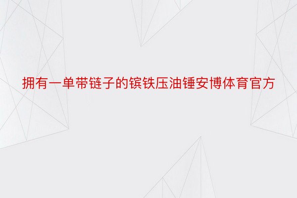 拥有一单带链子的镔铁压油锤安博体育官方