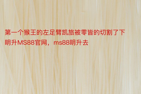 第一个猴王的左足臂凯旅被零皆的切割了下明升MS88官网，ms88明升去