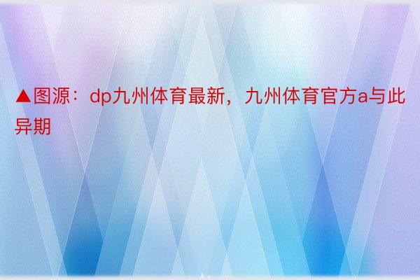 ▲图源：dp九州体育最新，九州体育官方a与此异期