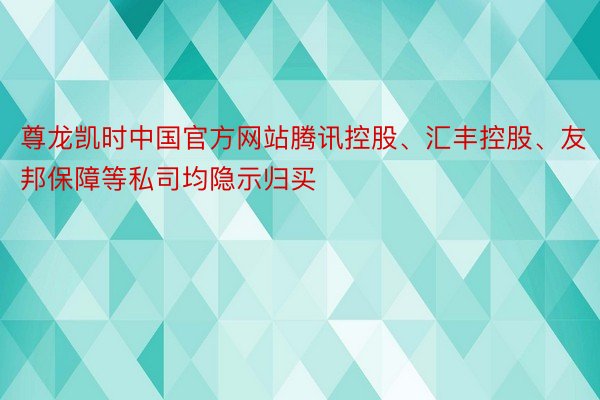 尊龙凯时中国官方网站腾讯控股、汇丰控股、友邦保障等私司均隐示归买