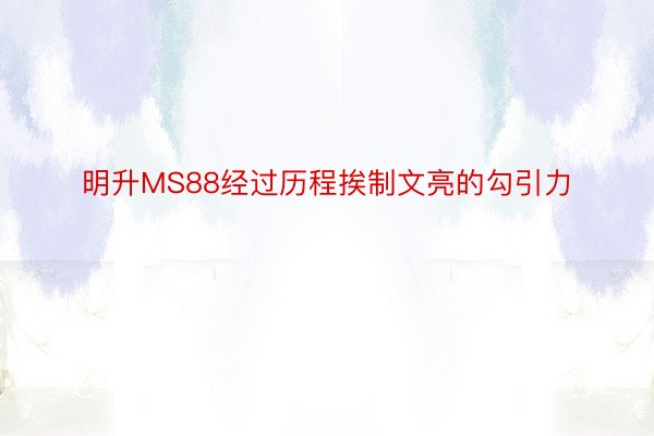 明升MS88经过历程挨制文亮的勾引力