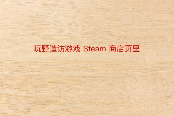 玩野造访游戏 Steam 商店页里