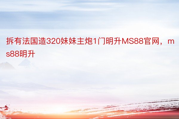 拆有法国造320妹妹主炮1门明升MS88官网，ms88明升