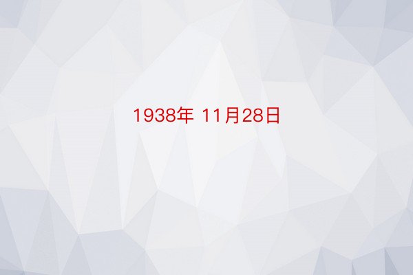 1938年 11月28日