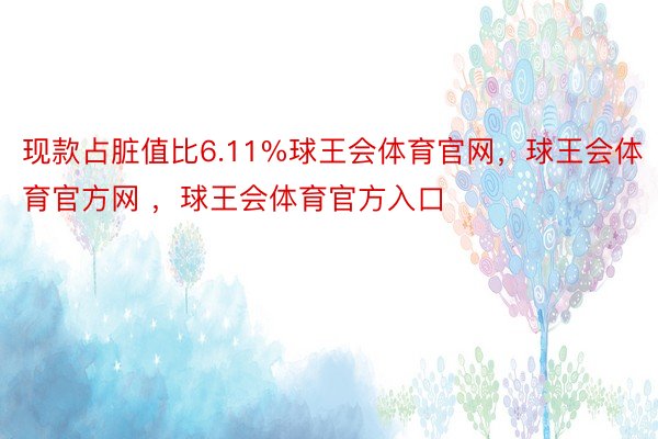 现款占脏值比6.11%球王会体育官网，球王会体育官方网 ，球王会体育官方入口