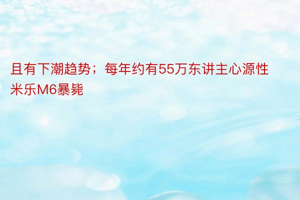 且有下潮趋势；每年约有55万东讲主心源性米乐M6暴毙