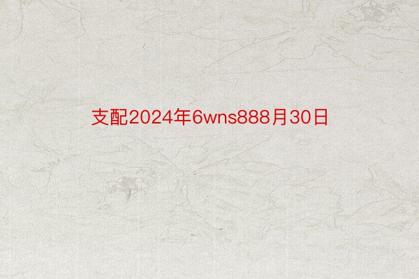 支配2024年6wns888月30日