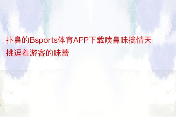 扑鼻的Bsports体育APP下载喷鼻味擒情天挑逗着游客的味蕾